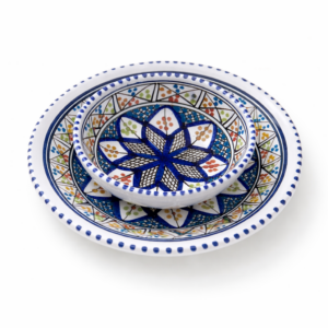 Assiette creuse & bol Ø20